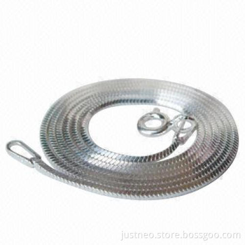 925 sterling silver square snake chain necklace
